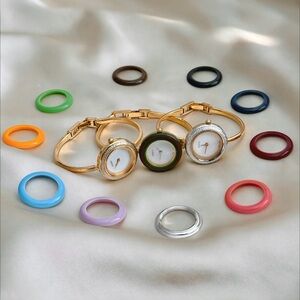 AUTHENTIC VINTAGE GUCCI WATCH BEZEL (ONLY) - METALLIC BEZELS